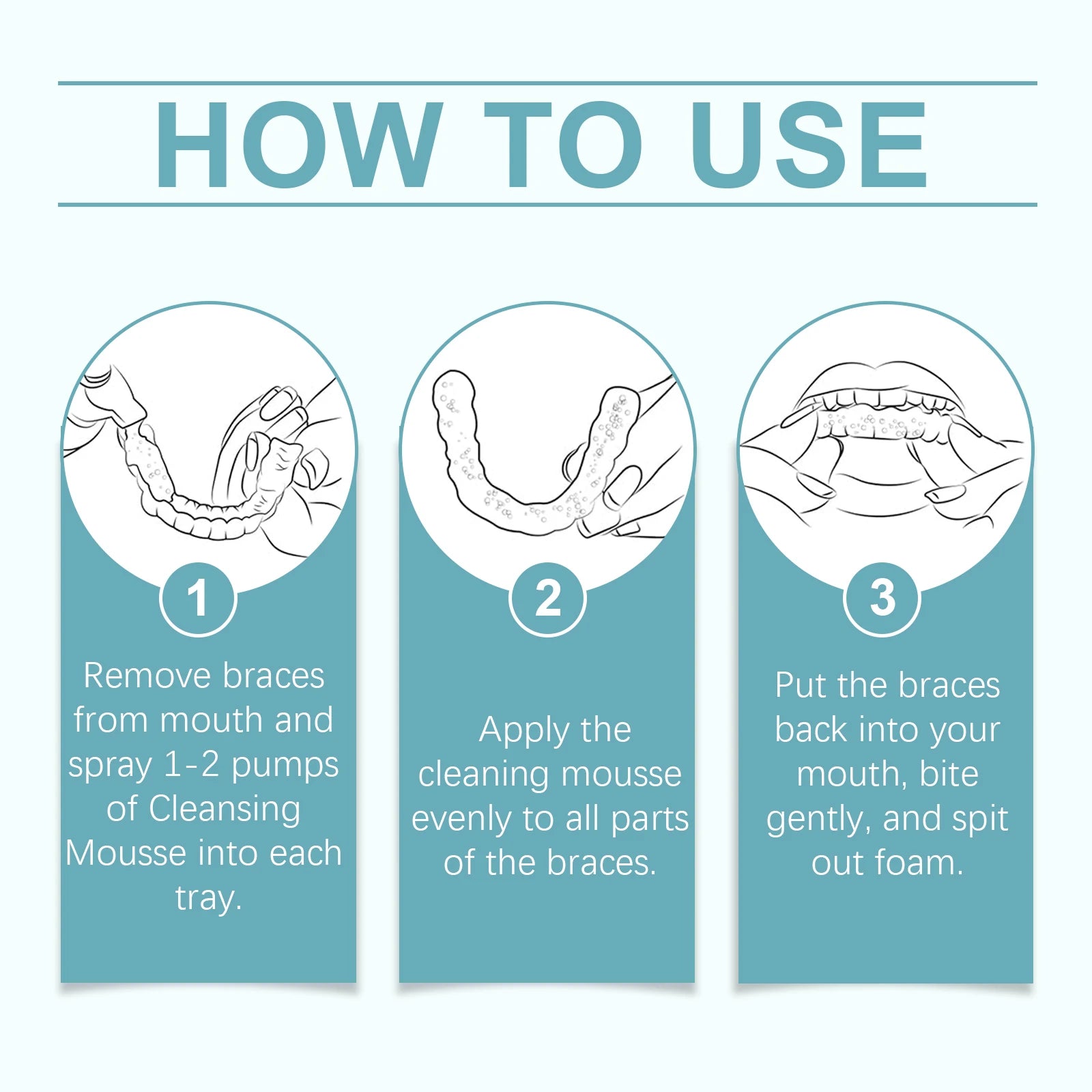 Refreshing Aligner and Retainer Cleaning Foam for Daily Oral Hygiene - 12