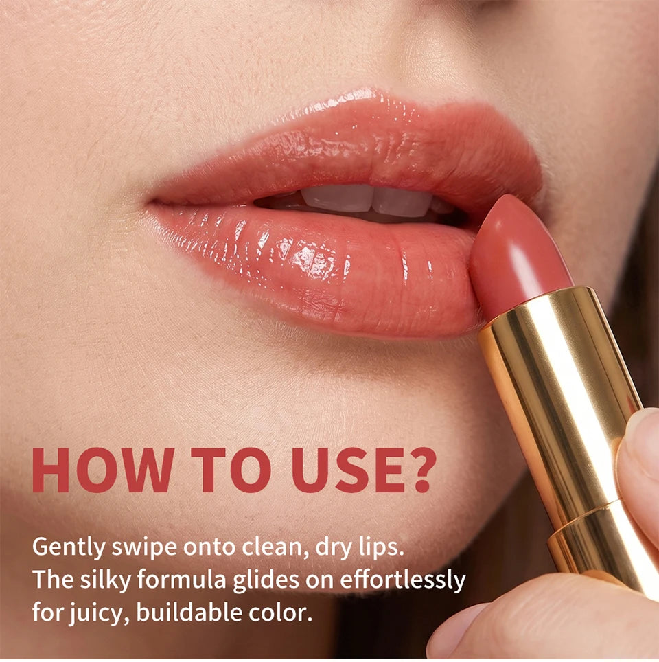 3-in-1 Tinted Moisturizing Lip Oil Stick for Glossy Plump Lips - 16