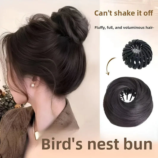 Expandable Bird's Nest Hair Bun Clip for Instant Volume