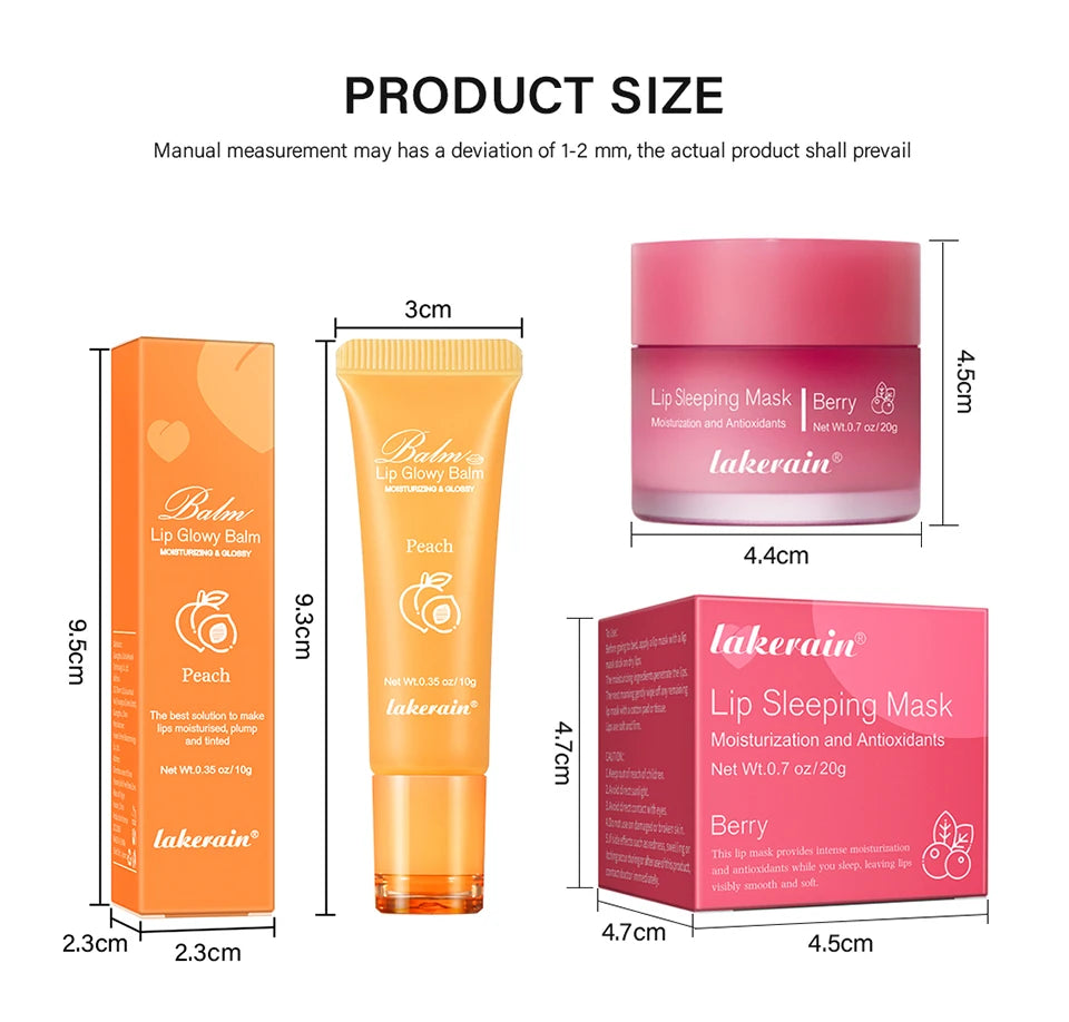 Hydrating Lip Repair Balm and Overnight Recovery Sleeping Mask Set - 15