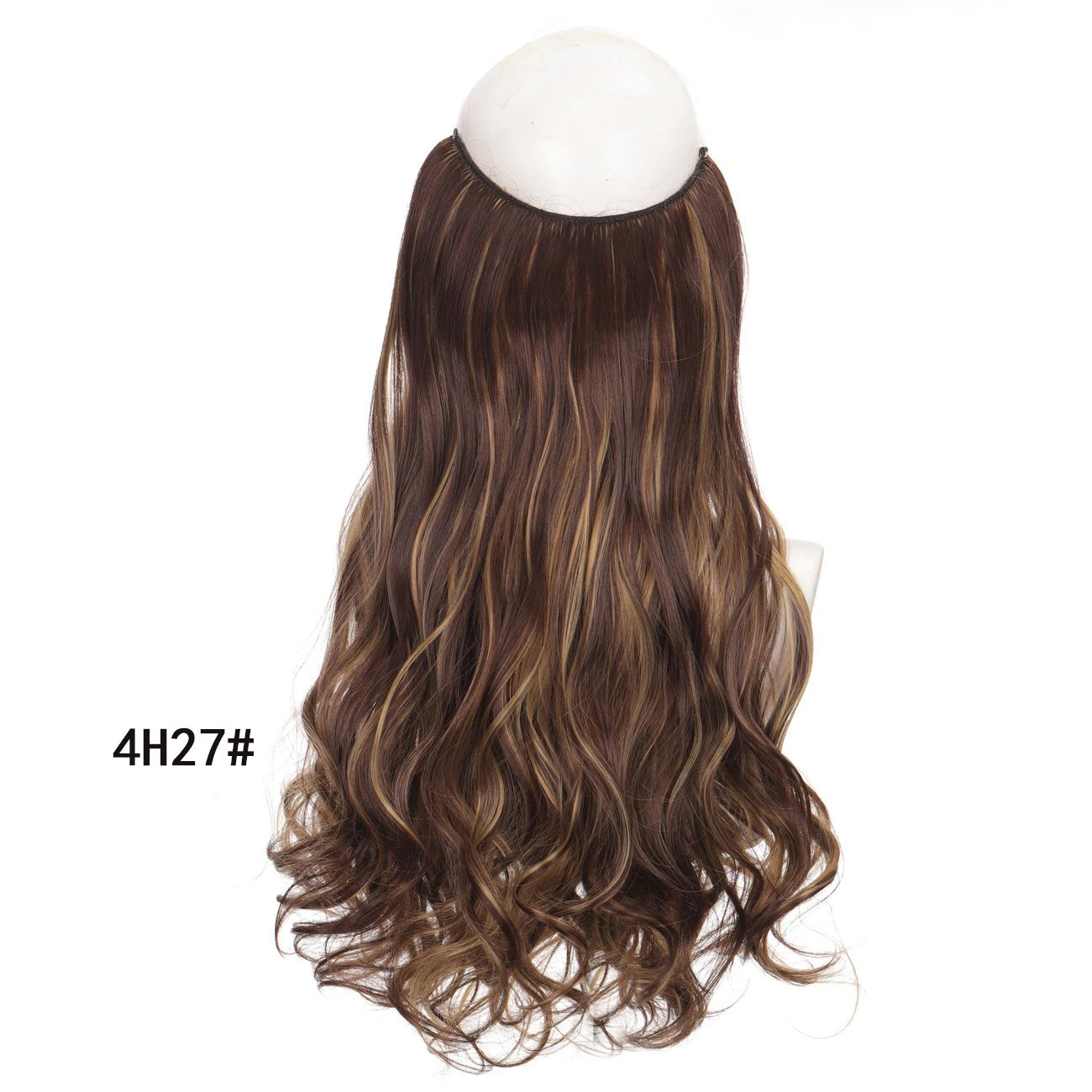 Invisible Halo Wire Hair Extensions for Voluminous Wavy Hair - 15