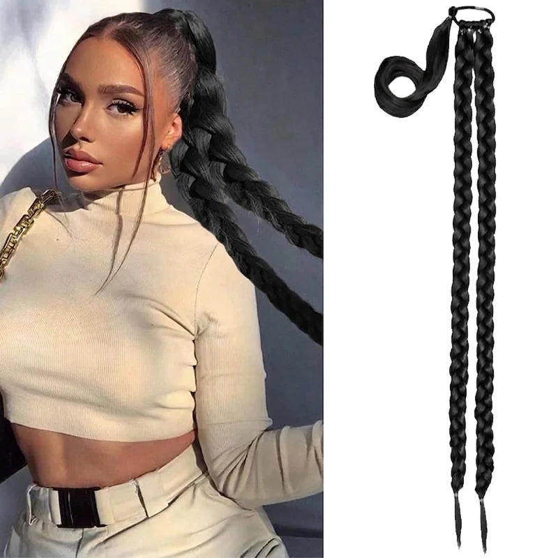 Braided Ponytail Extension for Quick and Stylish Hair Styling