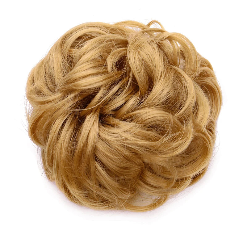Messy Curly Hair Bun Extension for Instant Voluminous Updo Hairstyles