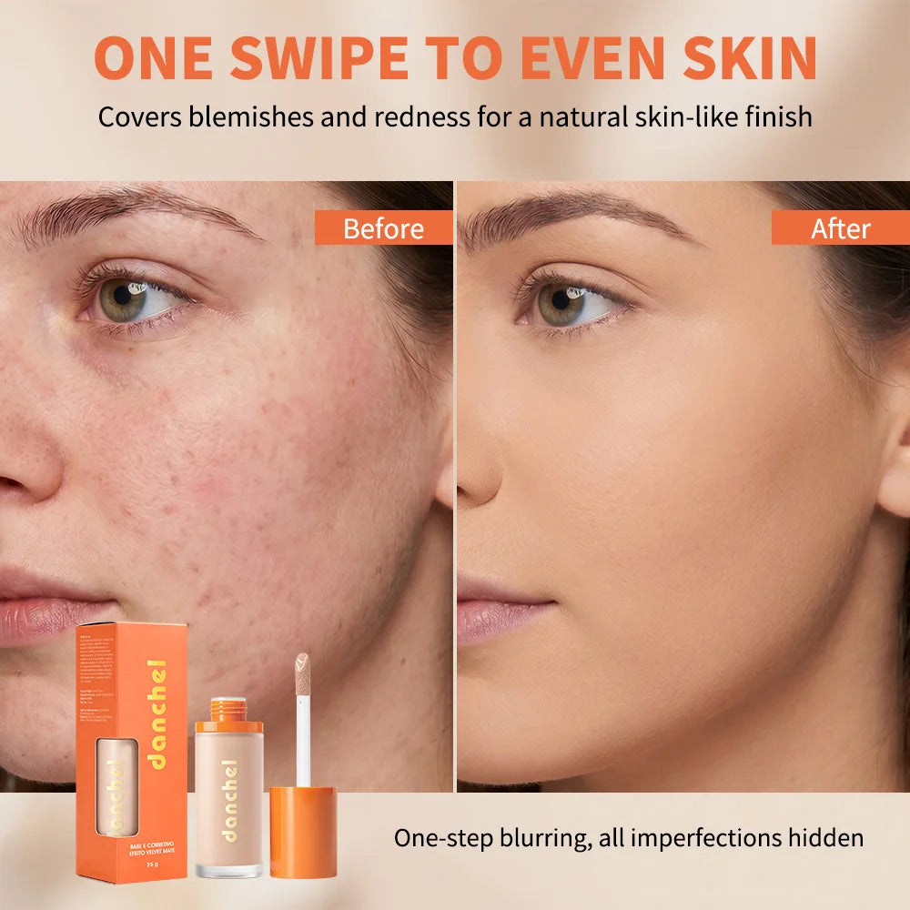 2-in-1 Liquid Foundation and Concealer for Flawless Velvet Matte Finish - 2
