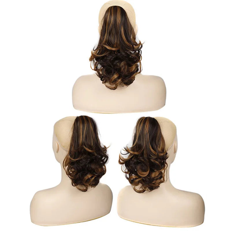 12-Inch Wavy Curly Claw Clip Ponytail Extension - 4