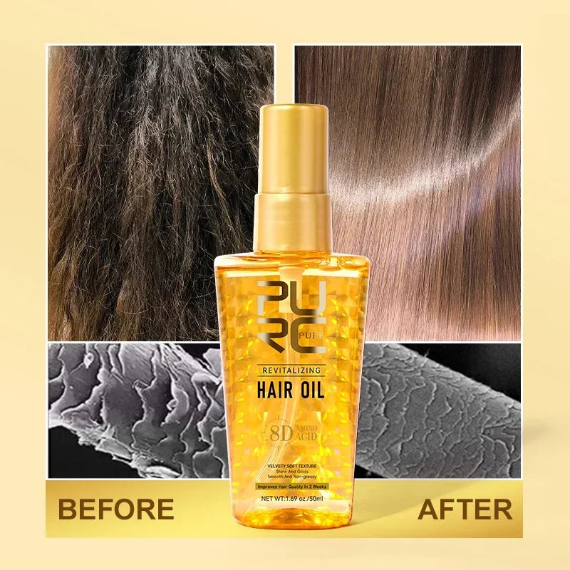 Amino Acid Revitalizing Hair Oil for Frizz Control and Damage Repair