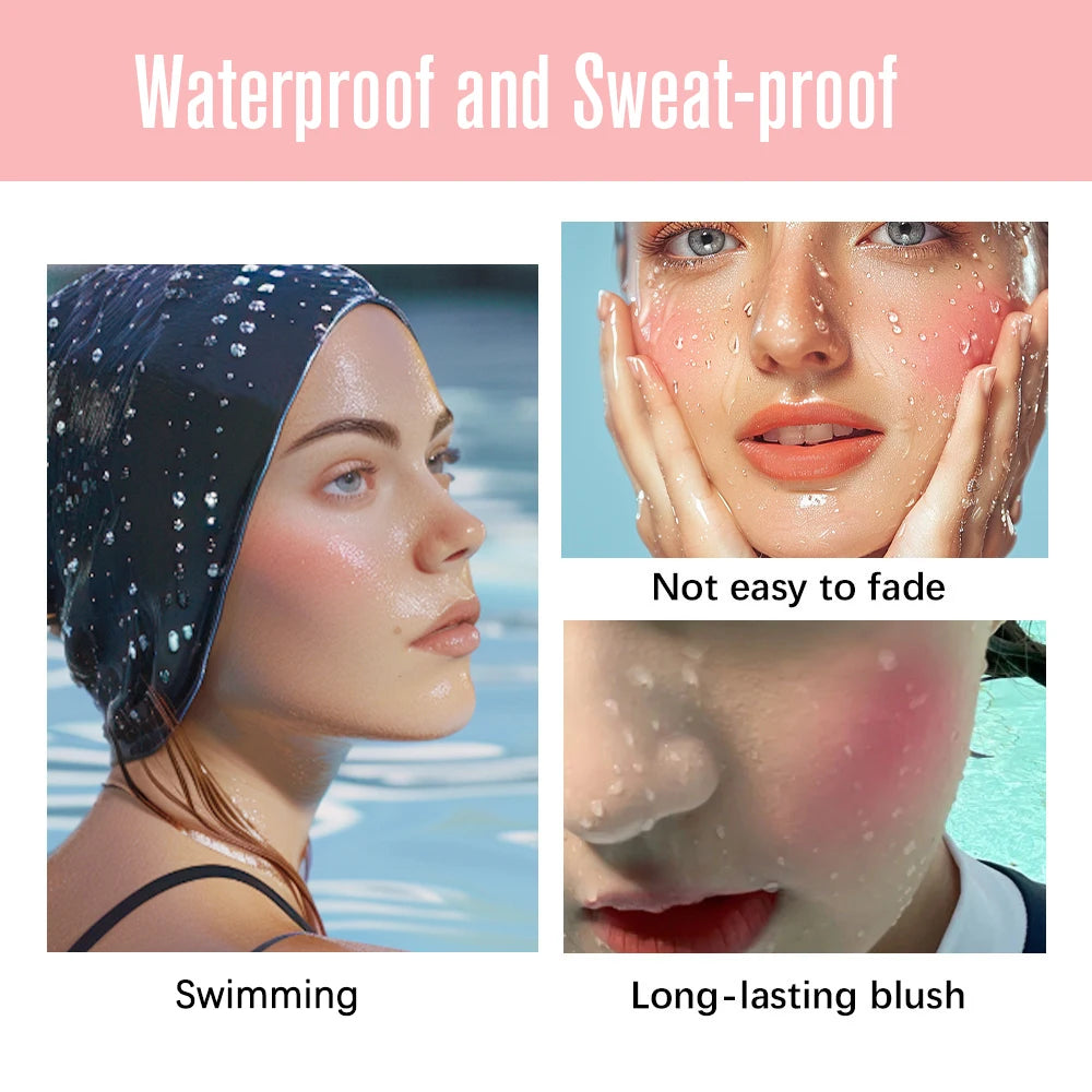 Long-Lasting Waterproof Cream Blush for a Natural Radiant Glow - 5