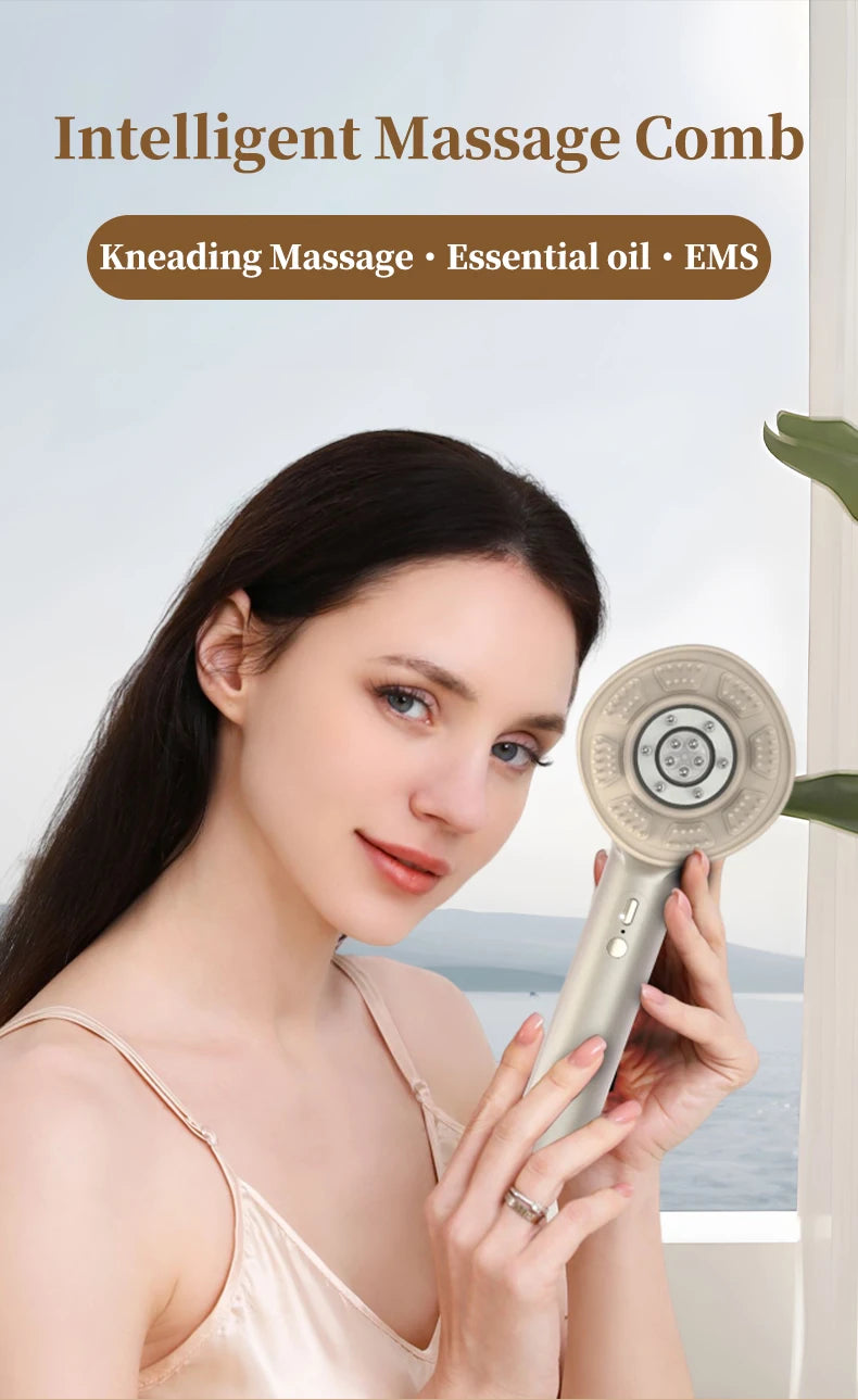 Electric Scalp Massage Comb with Red Light Therapy and Serum Applicator - 7