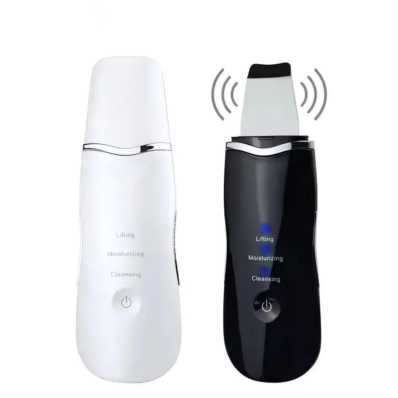 3-in-1 Ultrasonic Facial Skin Scrubber and Pore Cleaning Spatula - 1