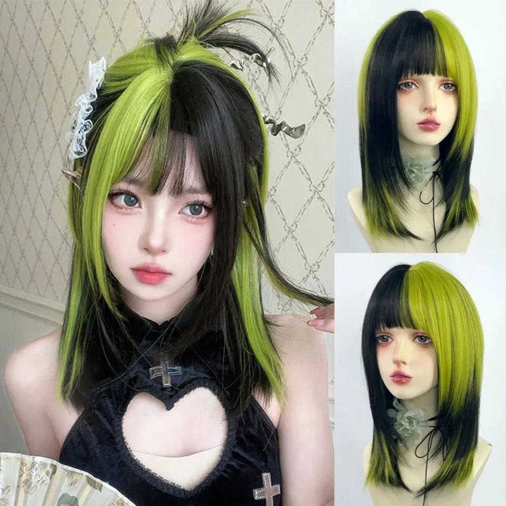 Layered Ombre Wavy Wig for Cosplay and Daily Wear