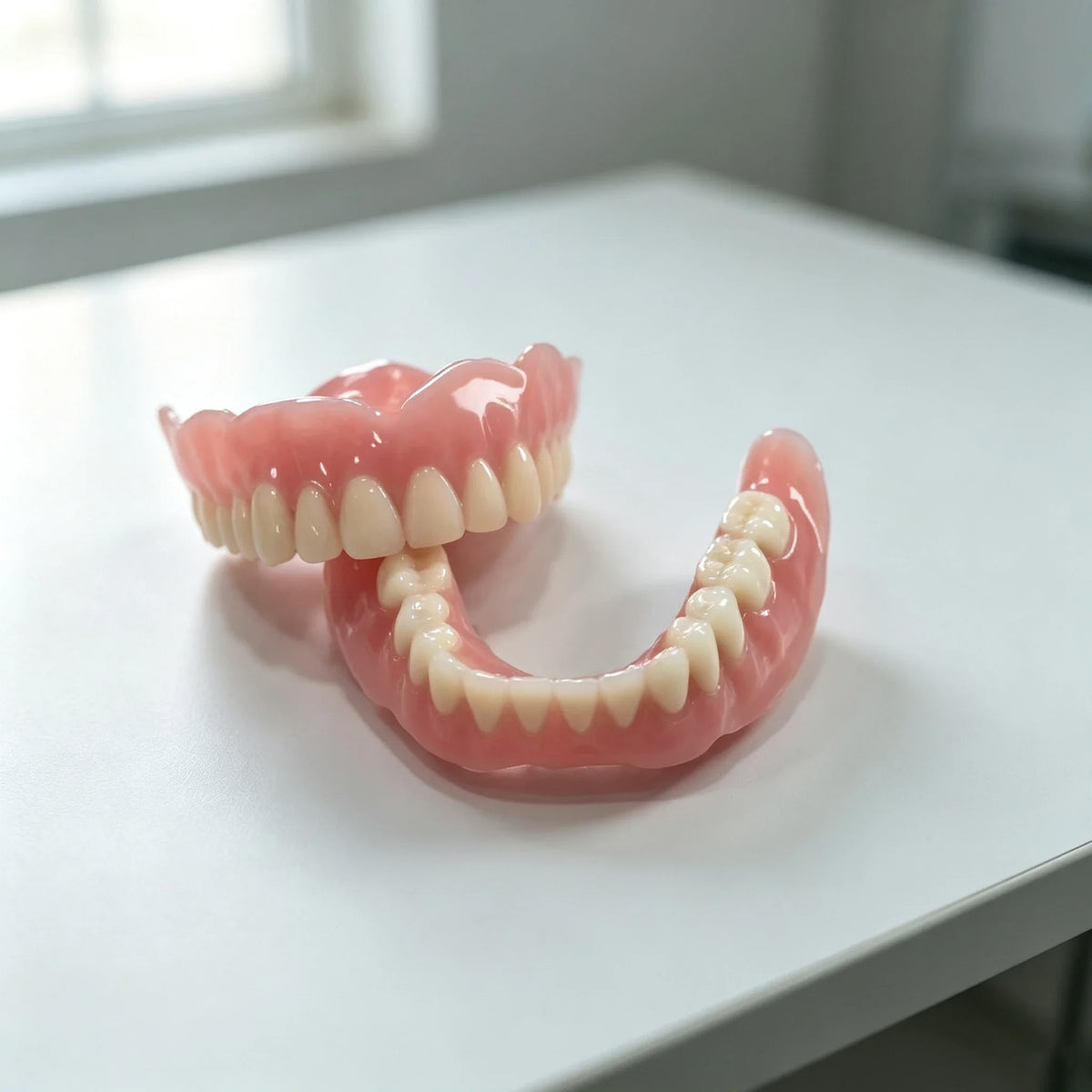 Comfortable Silicone Simulation Denture Set for a Natural Smile