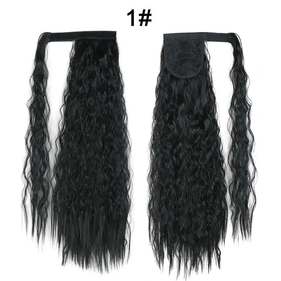 Long Wavy Synthetic Wrap Around Ponytail Extension for Instant Volume