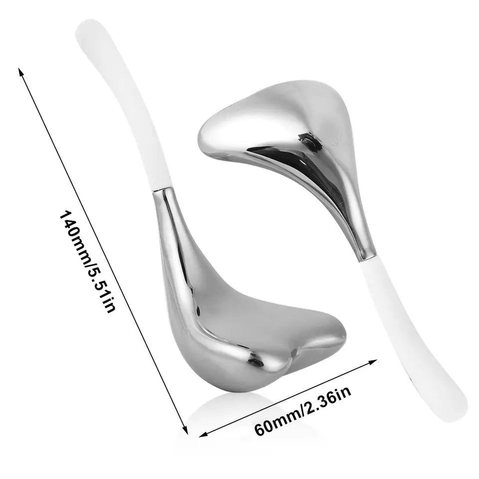 2-in-1 Stainless Steel Facial Cooling Cryo Sticks for Skin Tightening
