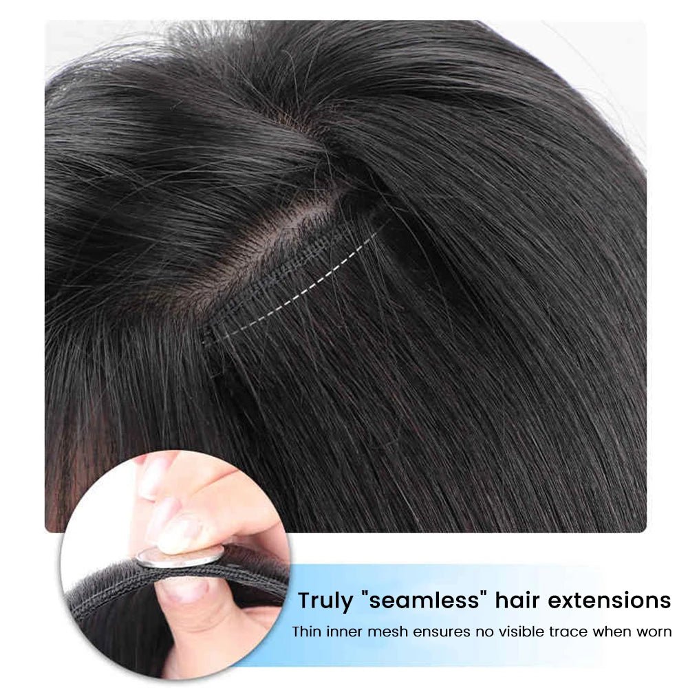 20-Inch Wavy V-Shape Clip-In Hair Extensions - 9