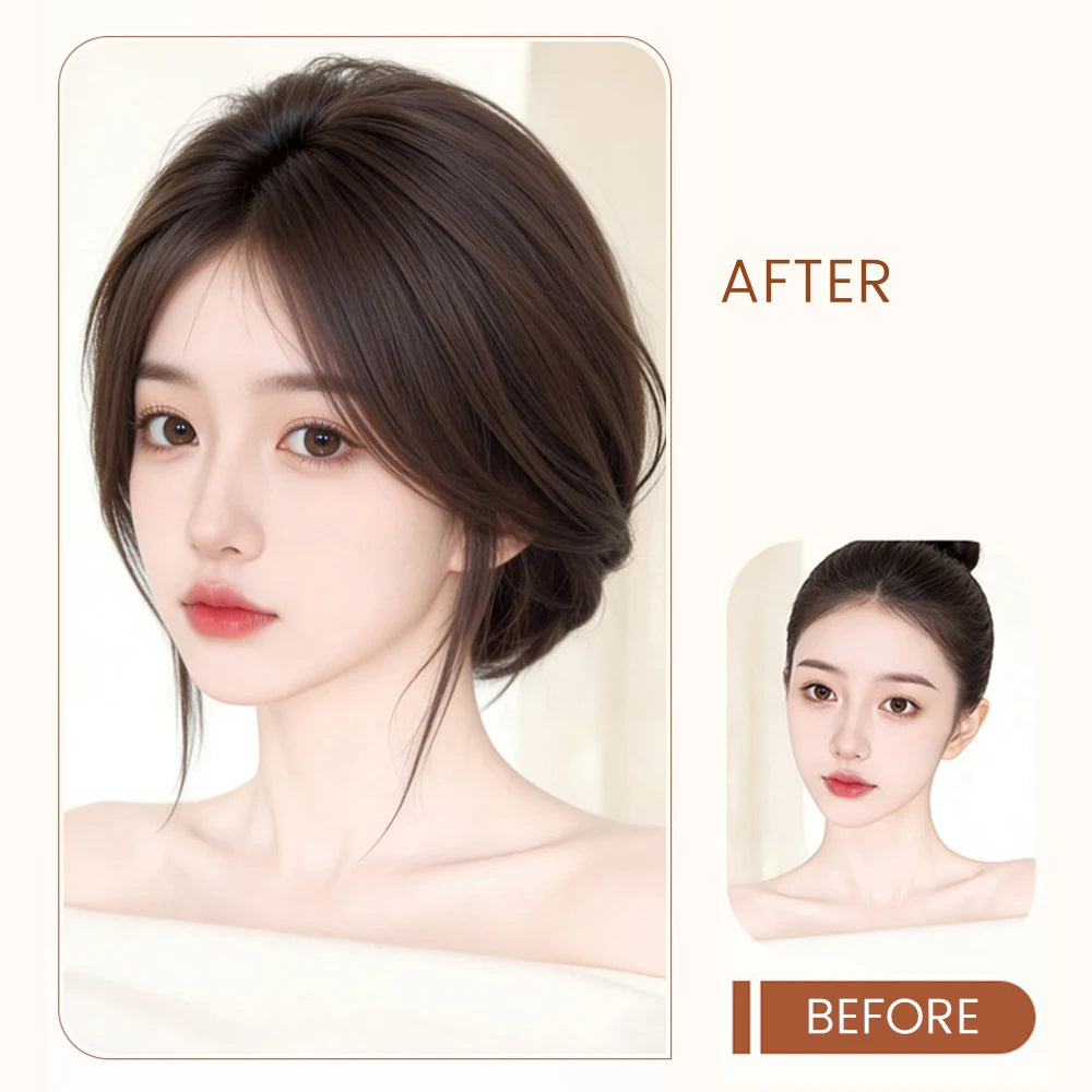 Natural Middle Part Clip-In Hair Topper for Volume - 2