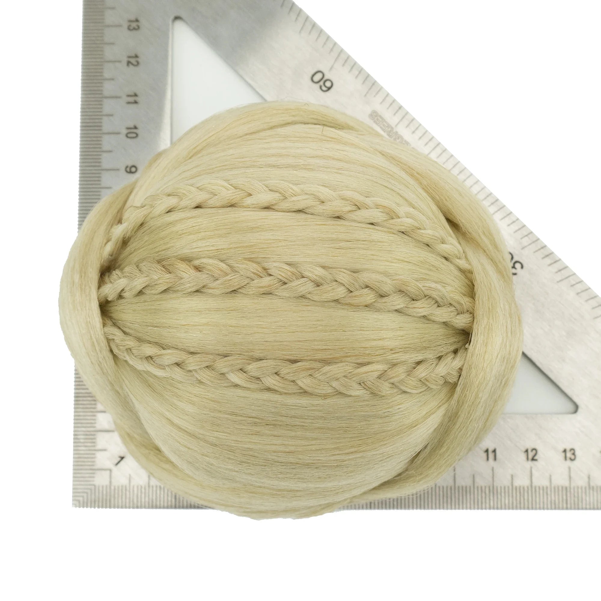 Synthetic Braided Donut Chignon Hair Bun Extension for Elegant Updos - 6