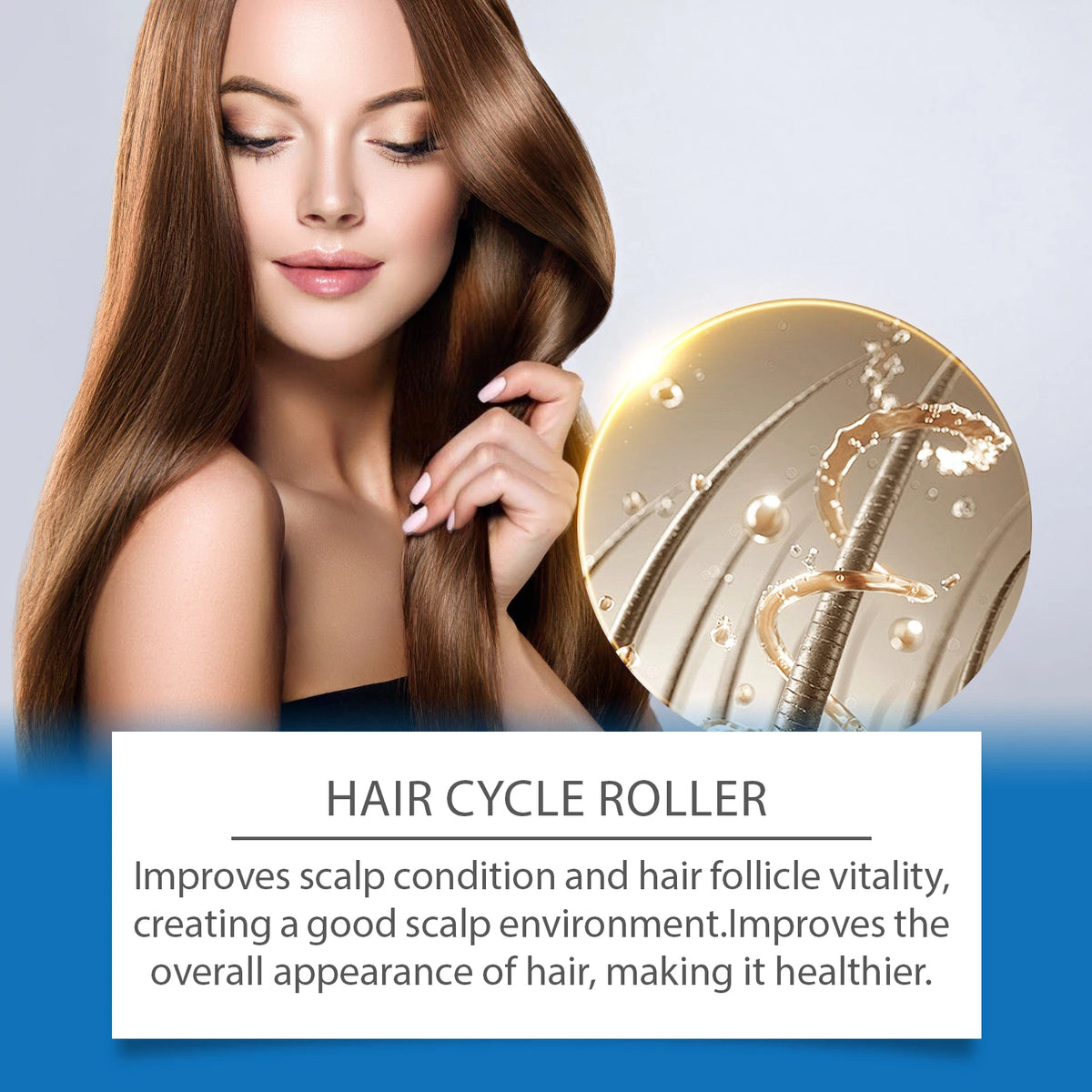 Rosemary Scalp Stimulating Roller Serum for Hair Growth and Thickness