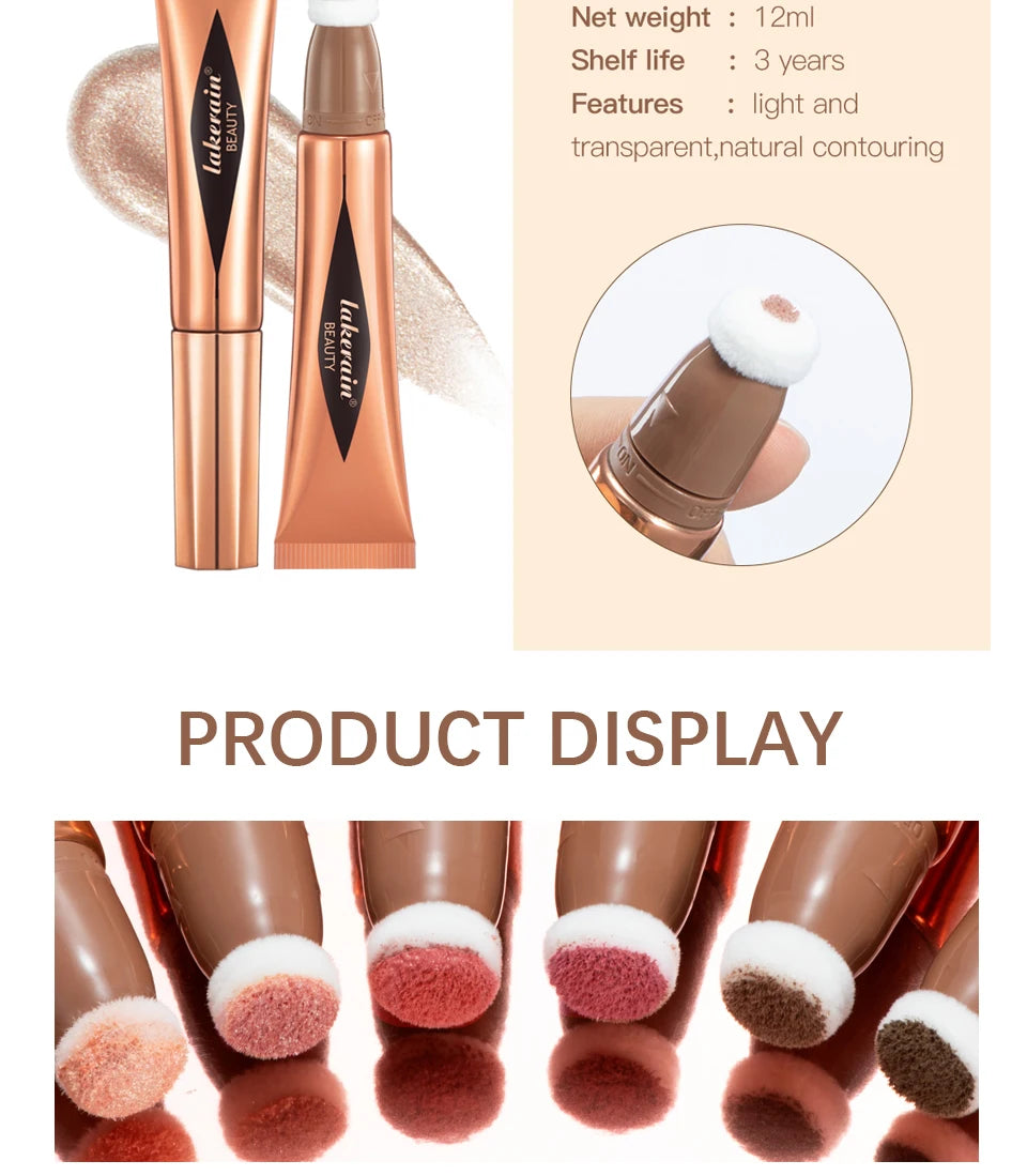 Liquid Face Contour and Highlighter Wand with Cushion Applicator - 21