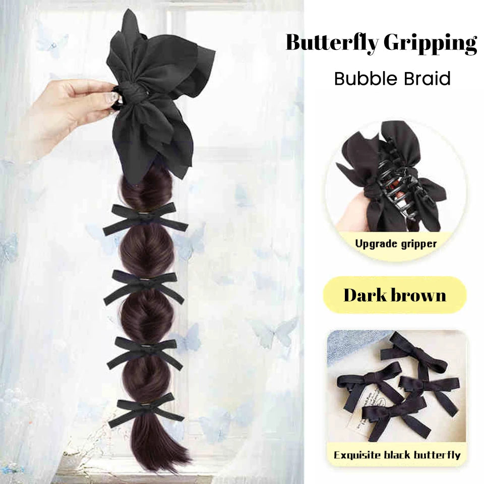 Long Claw Clip-On Braid Ponytail Hair Extension for Daily Styling