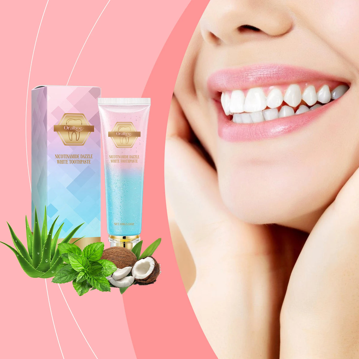 Professional Teeth Whitening Toothpaste for Cavity Repair and Fresh Breath