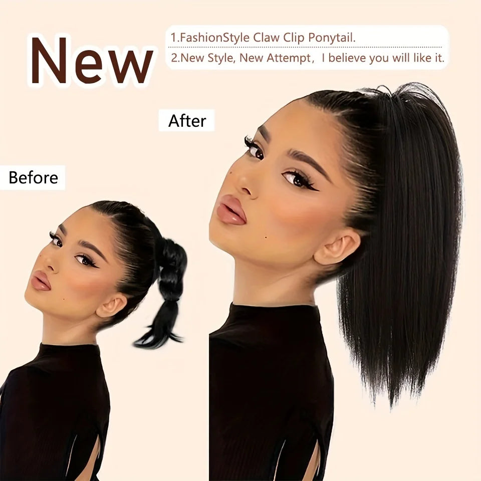 Instant Clip-In Claw Ponytail Hair Extension - 8