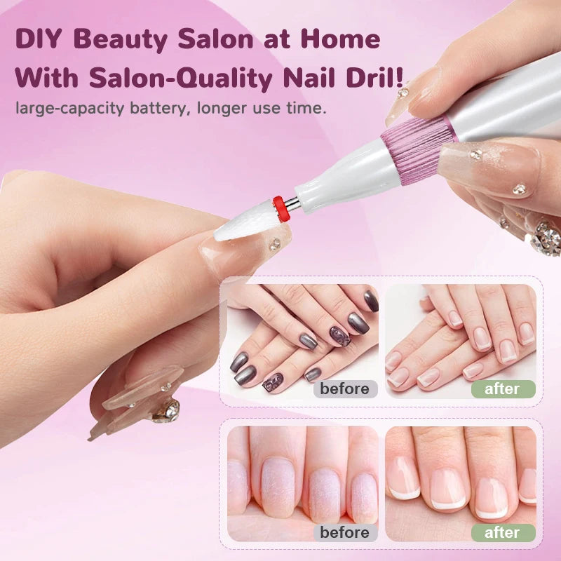 Professional Rechargeable Electric Nail Drill for Manicure and Pedicure - 6