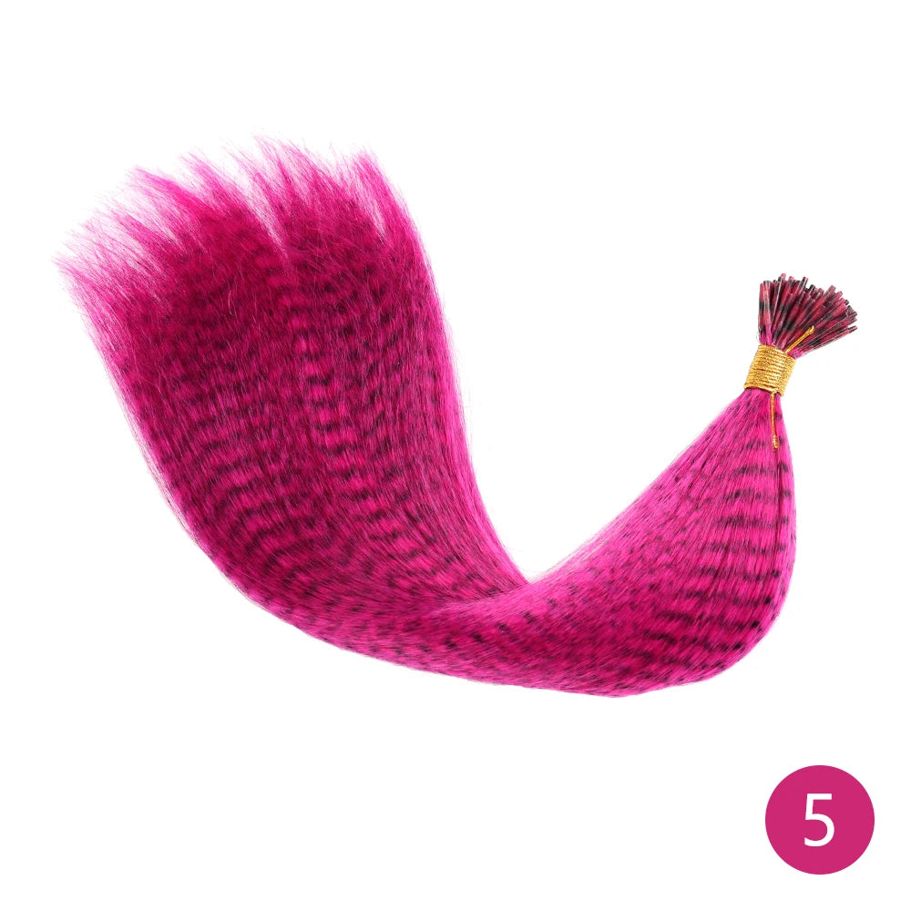16-Inch Rainbow Feather Hair Extensions for Easy Highlights