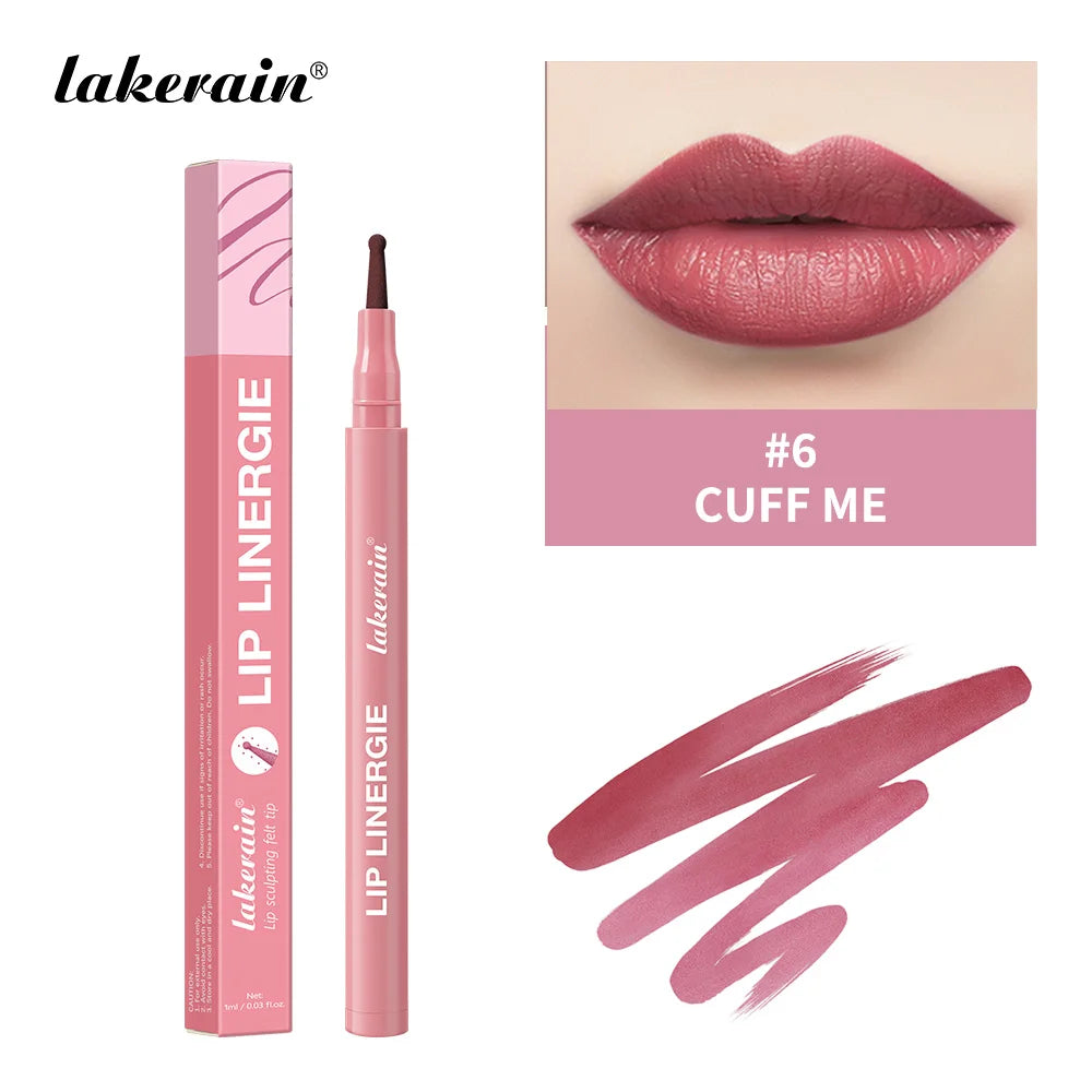 Waterproof Felt Tip Lip Liner Stain for Long Lasting Sculpted Lips