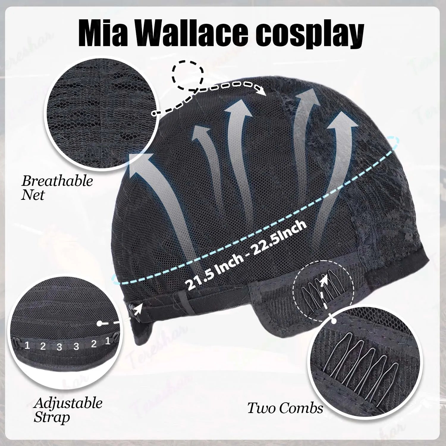 Short Straight Black Bob Wig with Bangs for Cosplay and Daily Wear - 5