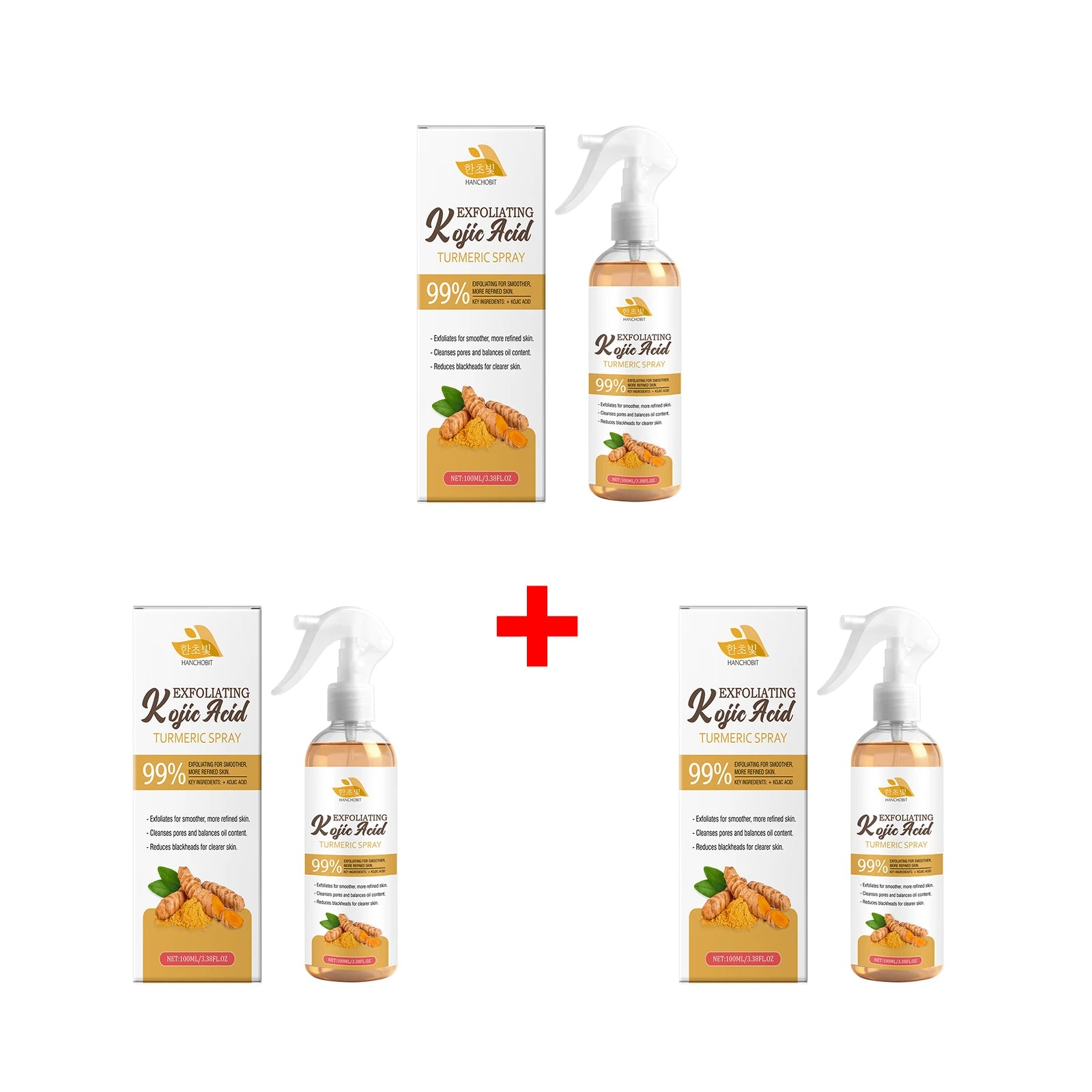 Kojic Acid Turmeric Exfoliating Facial Spray for Radiant Skin - 14