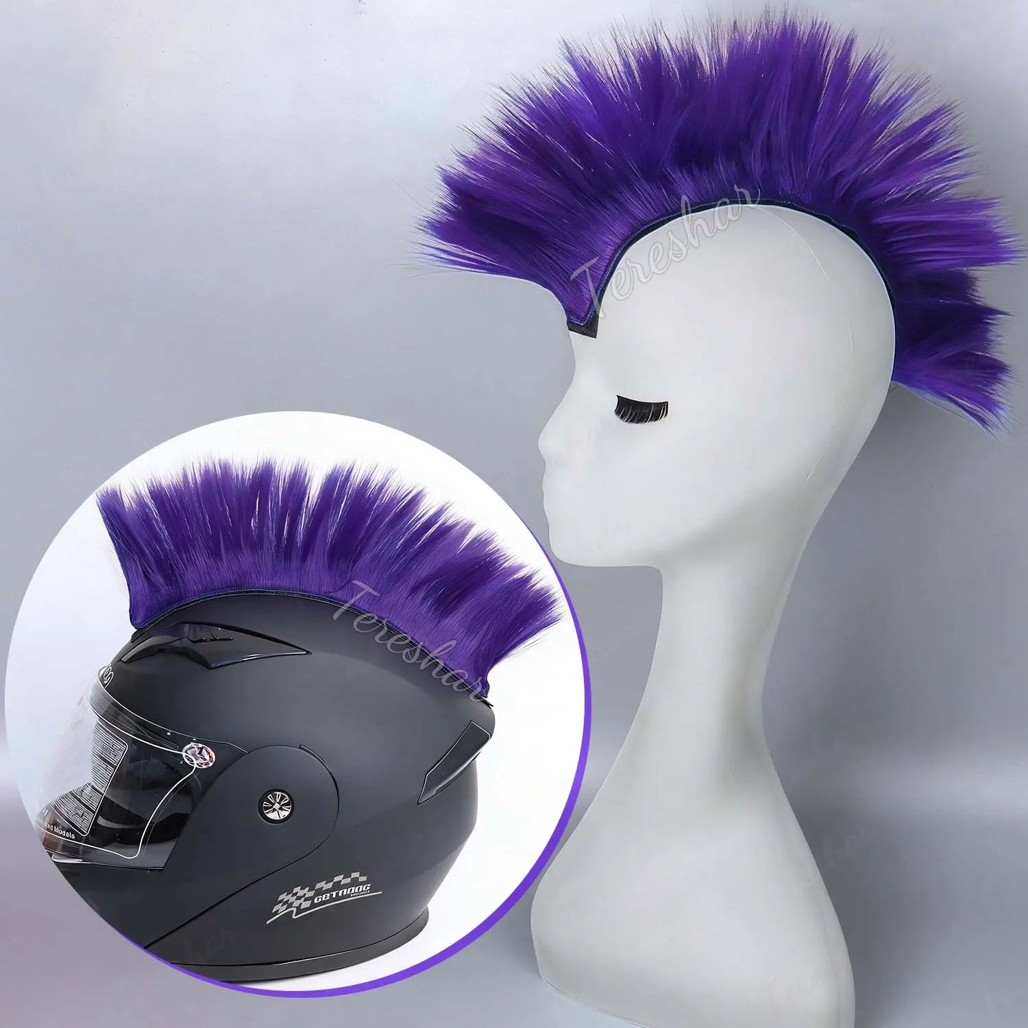 Colorful Mohawk Wig for Cosplay Costume Parties and Crazy Hair Days - 13