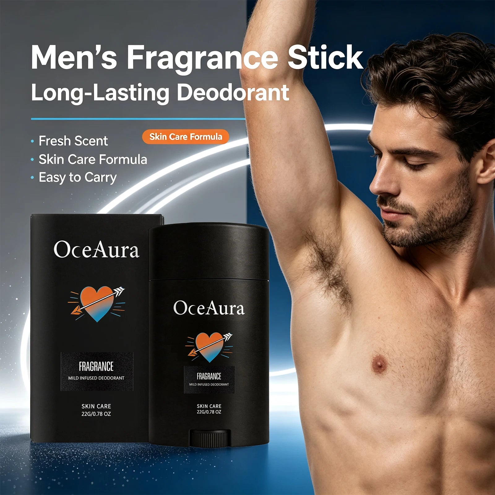 Long-Lasting Solid Deodorant Stick for Men Odor Control and Freshness - 2
