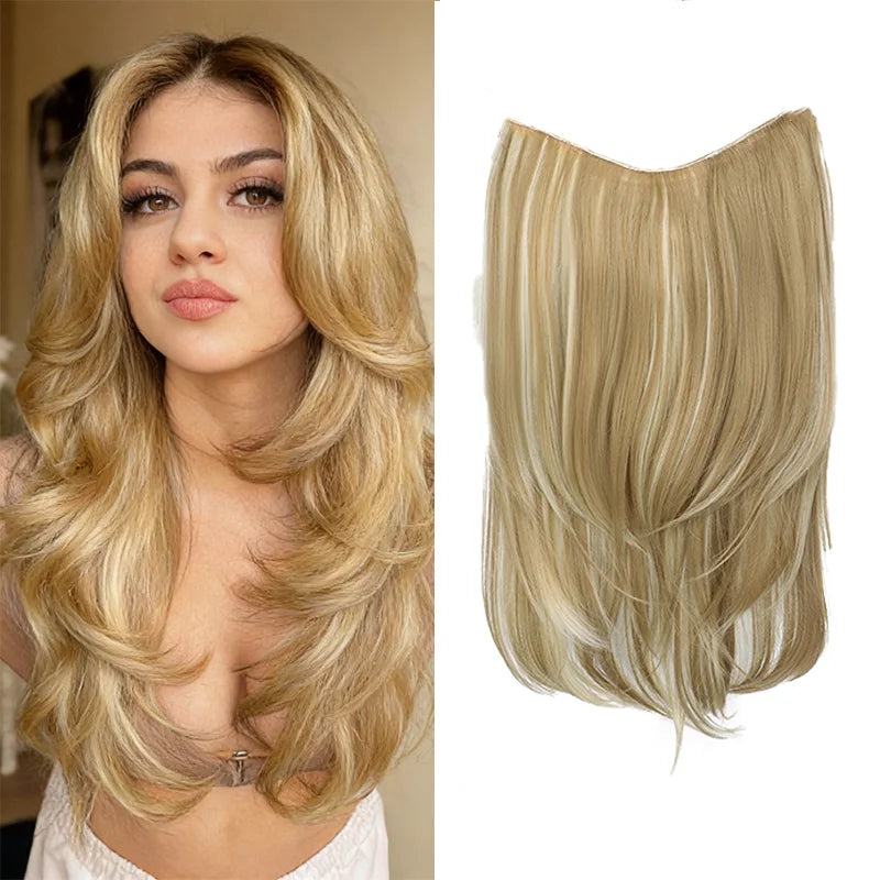 Long Straight Layered Clip-in Hair Extension for Women - 13