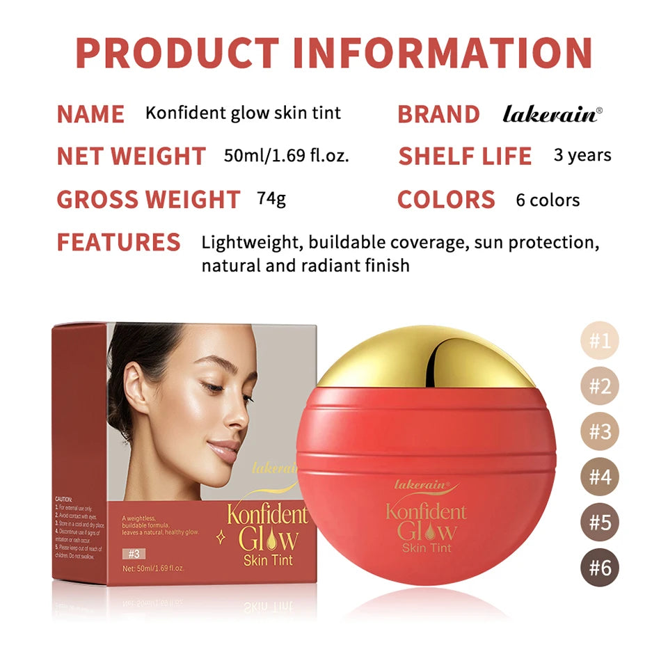 Hydrating Glow Skin Tint Foundation for a Radiant Natural Finish