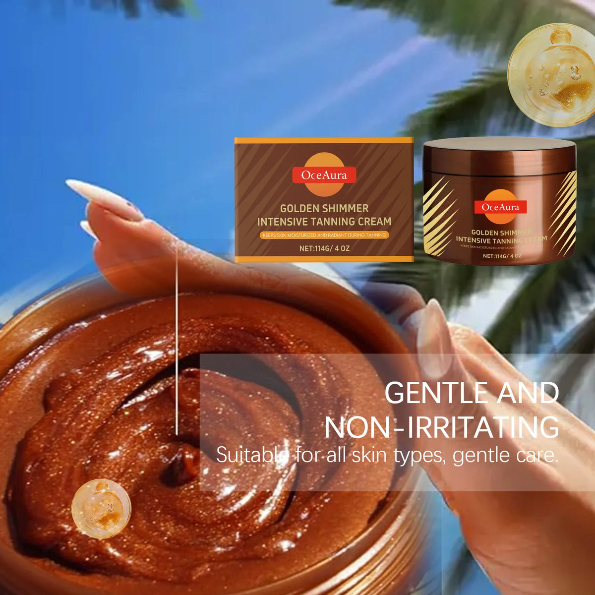 Intensive Tanning Accelerator Cream for Radiant Sunless Bronze Skin