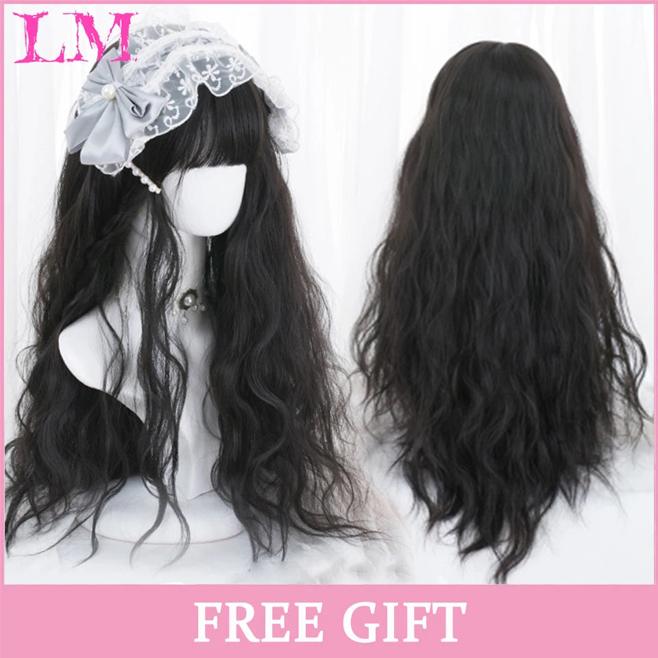 24-Inch Long Pink Cosplay Wig for Costumes