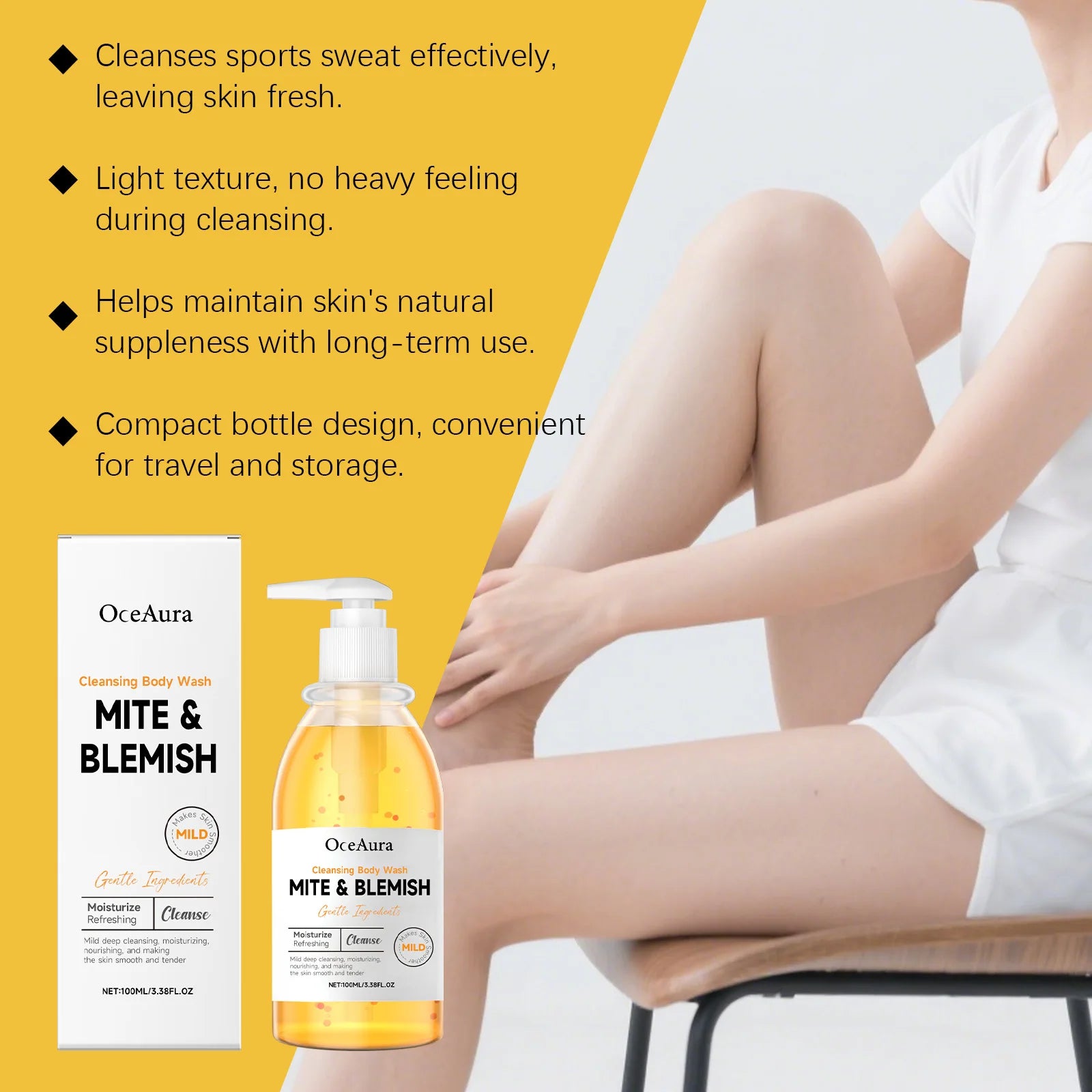 Anti-Mite and Acne Control Cleansing Body Wash for Oily Skin - 11