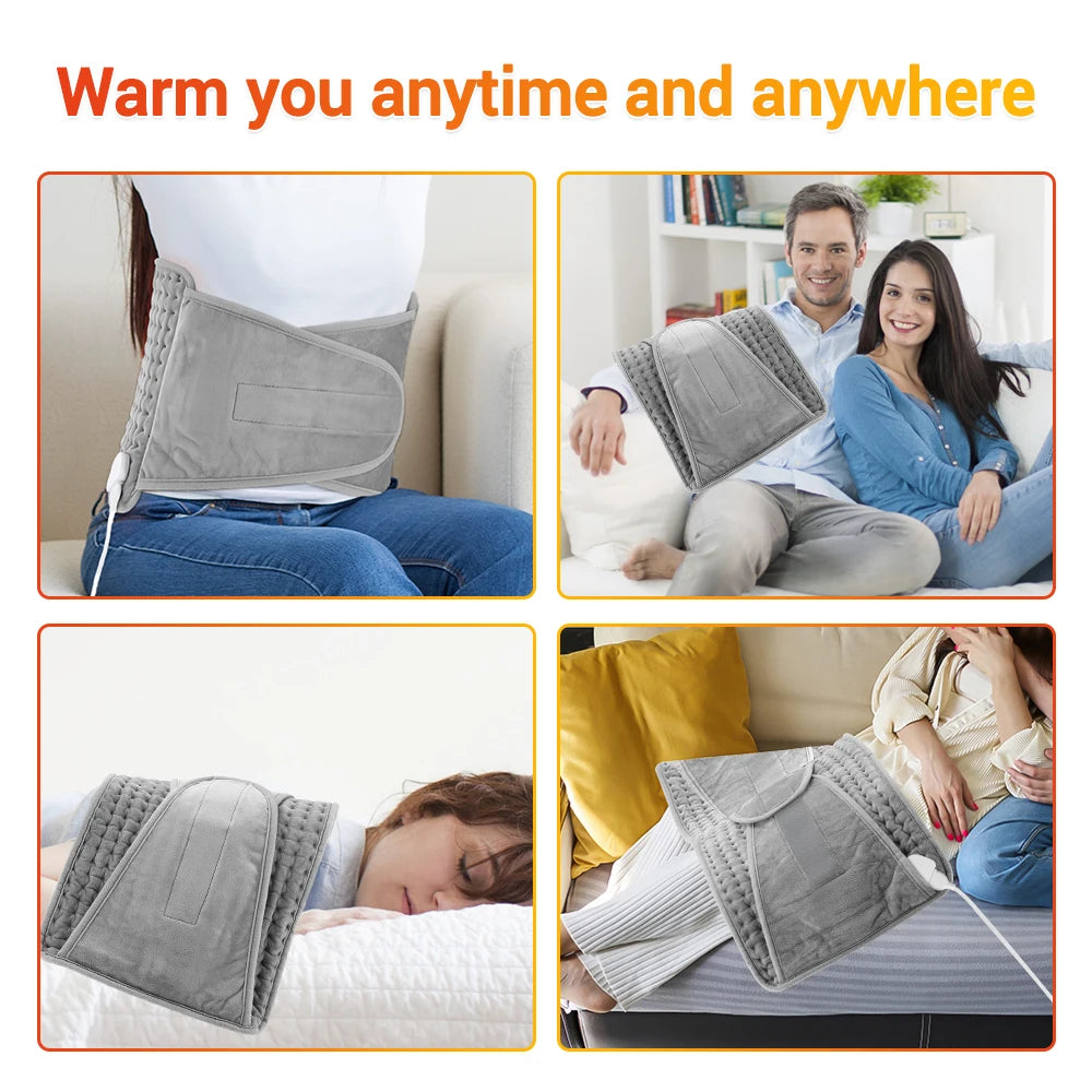 Adjustable Heated Waist Belt with 9 Heat Settings for Pain Relief - 16