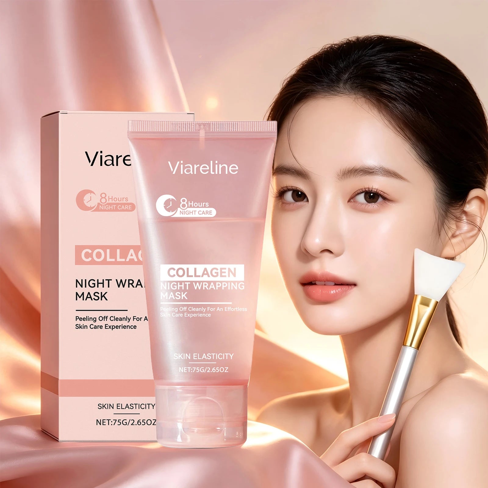 Collagen Overnight Firming Peel-Off Mask for Radiant and Plump Skin - 6