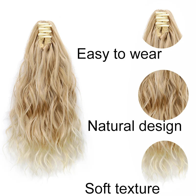 14-Inch Curly Claw Clip Ponytail Hair Extension - 4