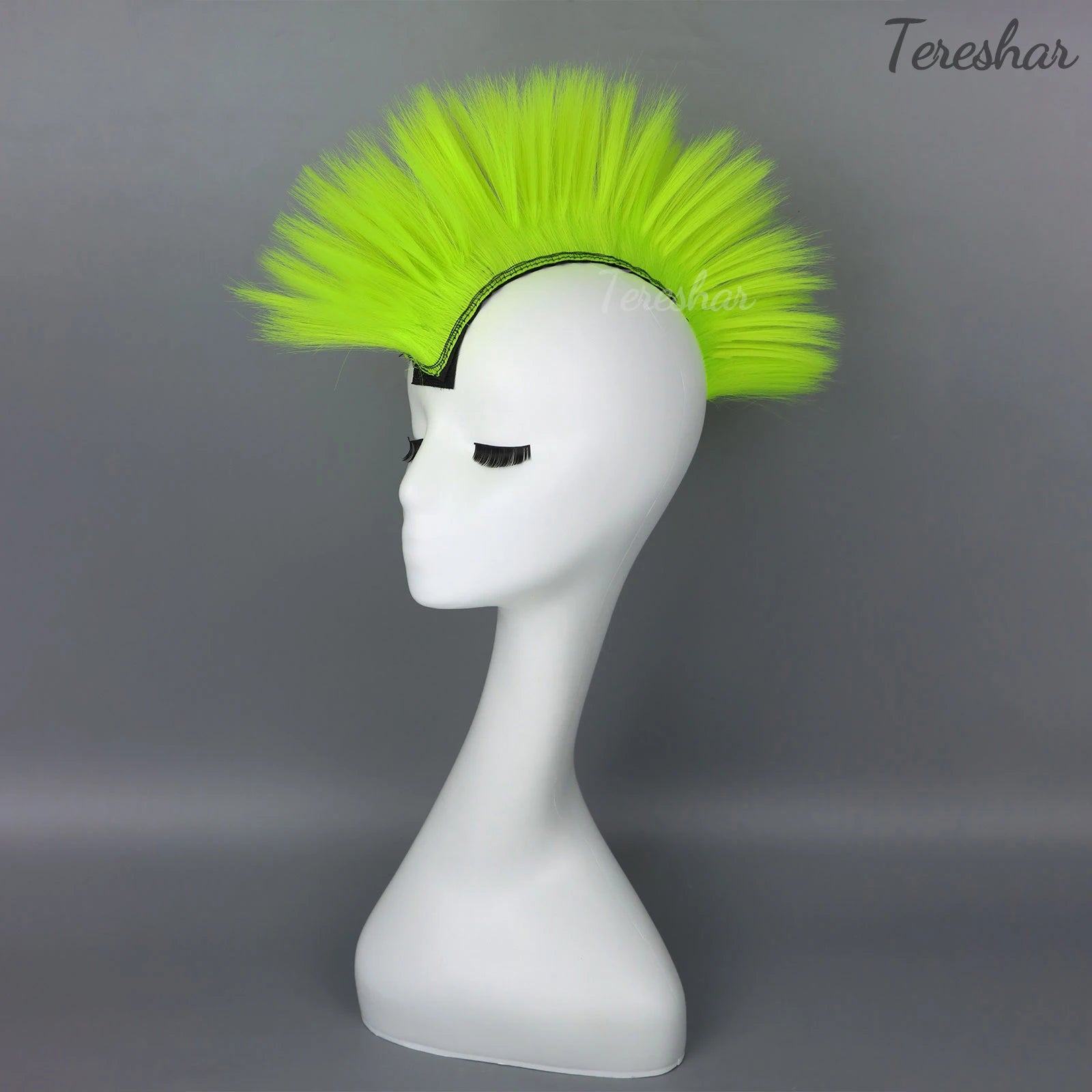 Synthetic Mohawk Helmet Wig for Motorcycle and Sports Helmets - 16