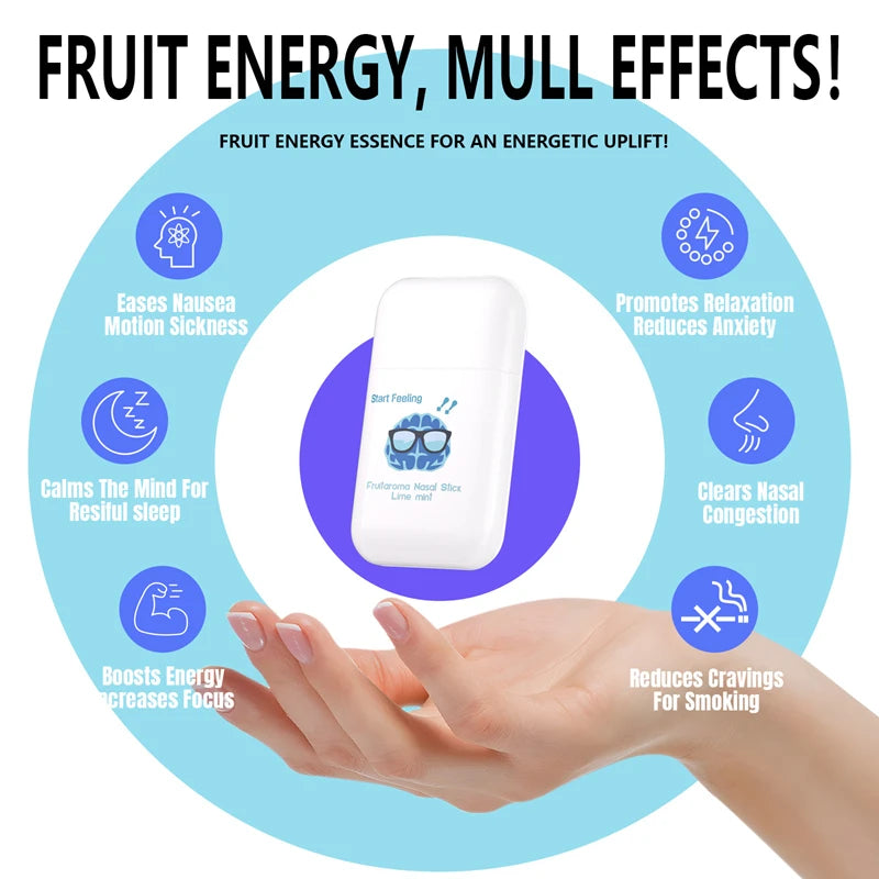 Refreshing Nasal Energy Stick for Alertness and Fatigue Relief
