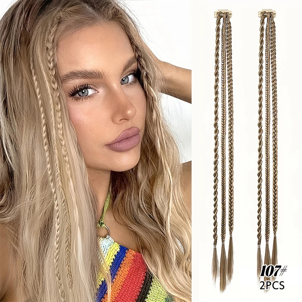 Triple Braid Clip-In Hair Extensions for Instant Styling