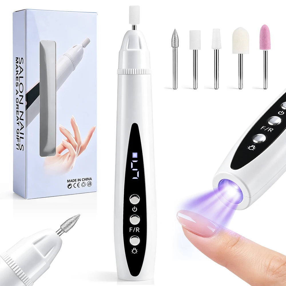 2-in-1 Electric Nail Drill and UV Curing Lamp for Professional Manicures - 17