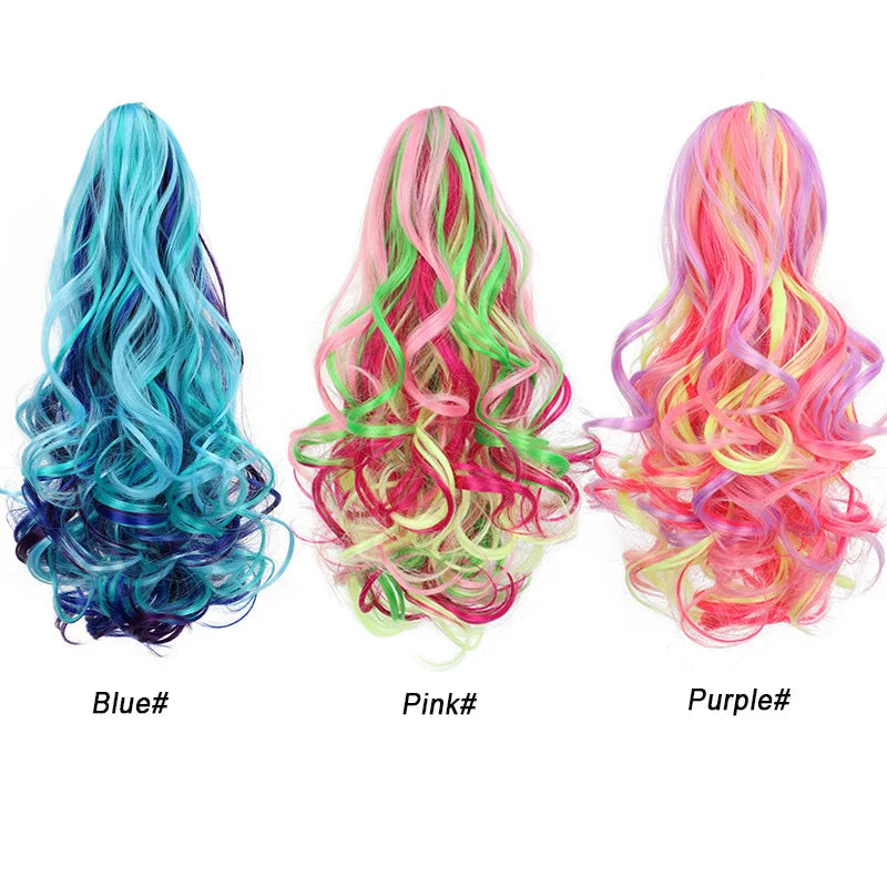 14-Inch Wavy Ombre Claw Clip Ponytail Hair Extension - 8