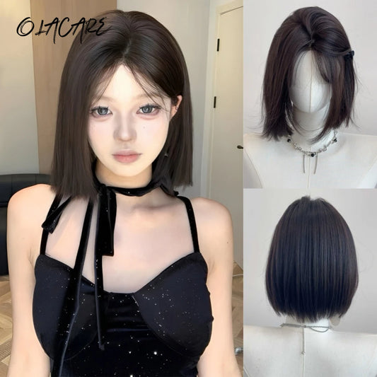 Layered Bob Synthetic Wig for Daily Wear and Cosplay