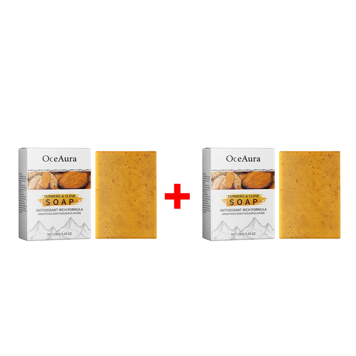 Turmeric and Clove Brightening Soap Bar for Face and Body Exfoliation