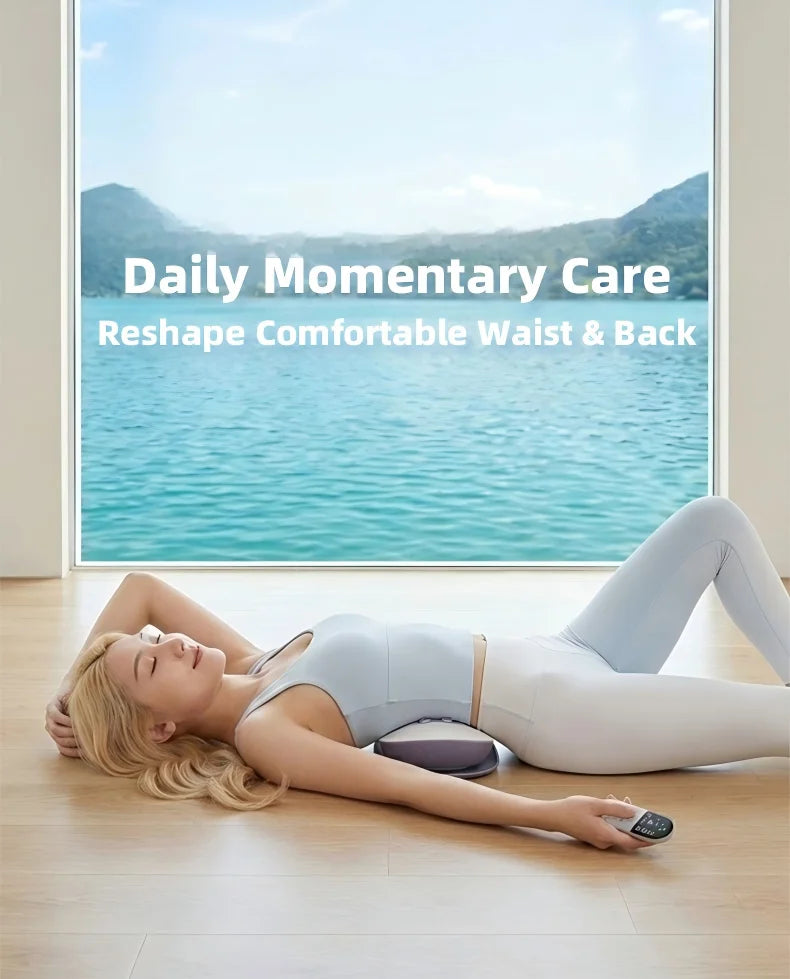 Electric Lumbar Traction Massager for Lower Back Pain and Spine Relief - 9