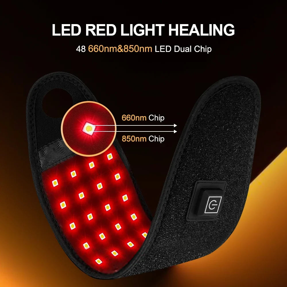 Infrared Red Light Therapy Wrist Brace for Pain Relief and Joint Support - 3