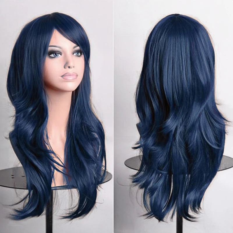 Long Wavy Synthetic Hair Wig for Cosplay and Costume Parties - 19